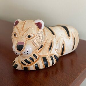 Ceramic Art Tiger Figurine stamped RADM